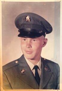 Honoring Military Service - Peaceful Memory of a Young Soldier in Uniform.
